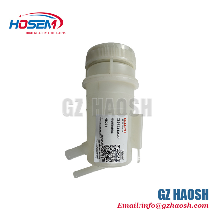 Isuzu Auto Parts OEM Replacement White Power Steering Fluid Tank 8-97234350-0 Direct Fit For Isuzu D-MAX With 3-Month Warranty And Precision Matching
